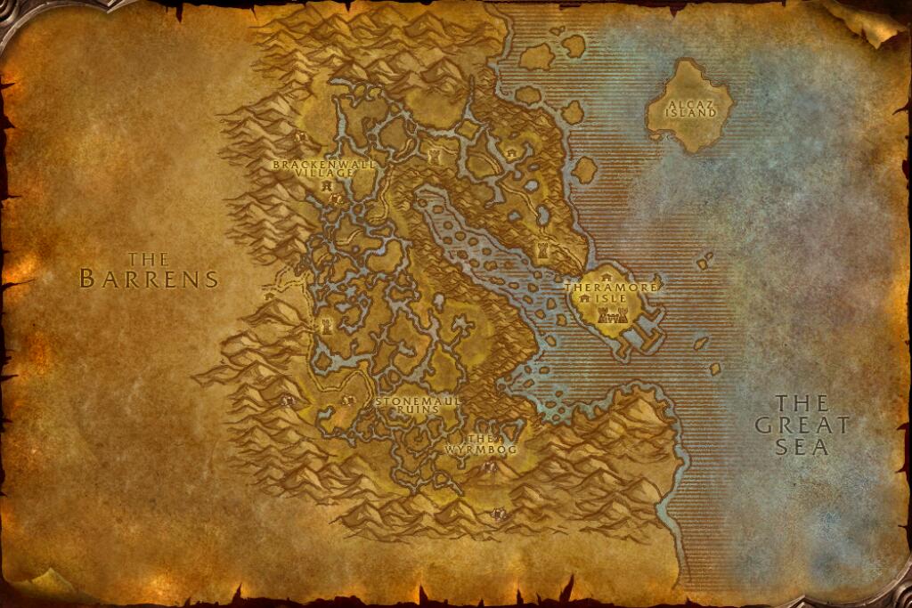 Map of Dustwallow Marsh