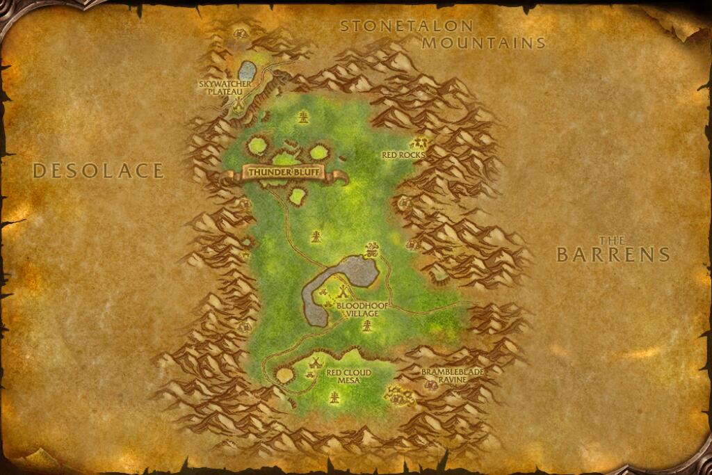 Map of Mulgore