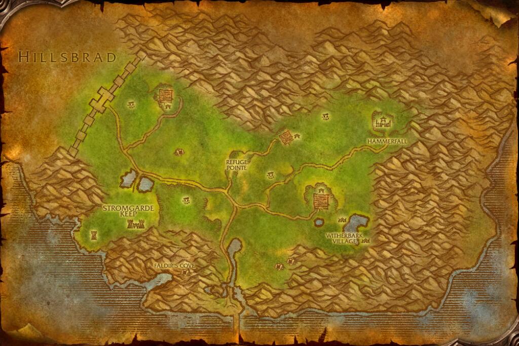 Map of Arathi Highlands